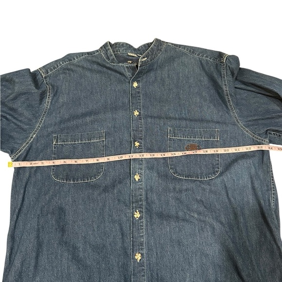 Marithe Francois girbaud men’s vintage button up chambray denim shirt size large - Picture 8 of 8